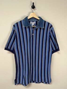 90s Cherokee Striped Polo Shirt
